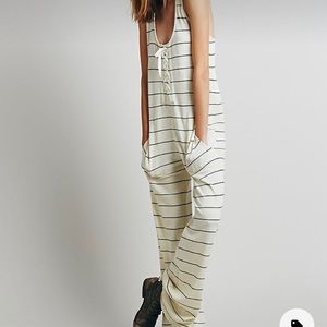 ISO Terry striped overalls from Free People